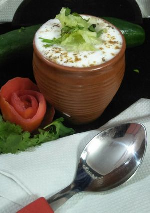 A picture of Cucumber Raita.
