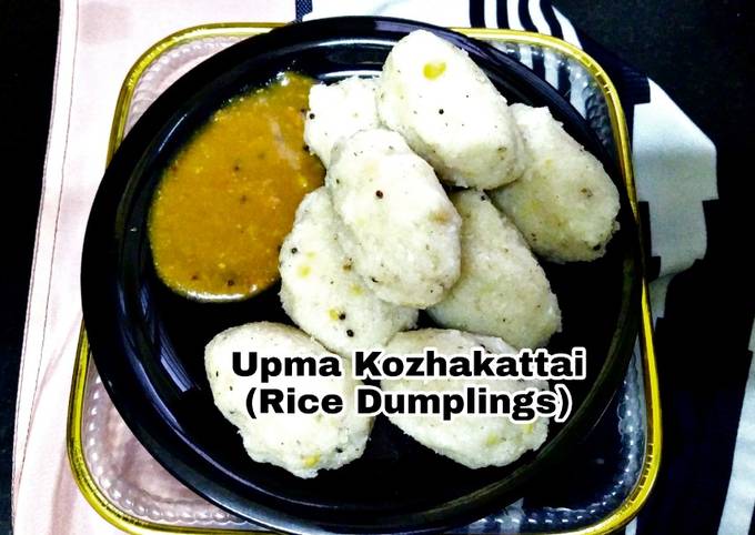 Upma Kozhakattai (rice Dumplings)