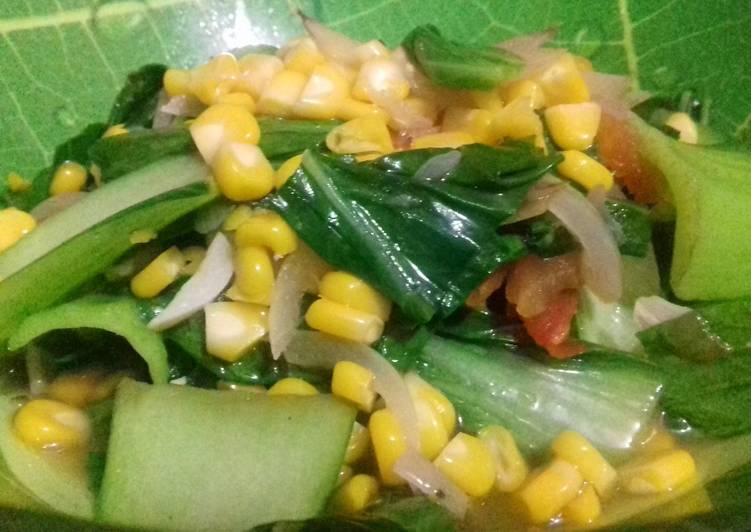 Resep Tumis sawi jagung Enak Resep Masakan Resep Tumis sawi jagung Enak Resep Masakan