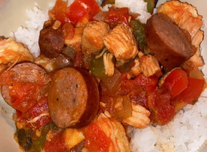 A picture of Crock Pot Jambalaya.