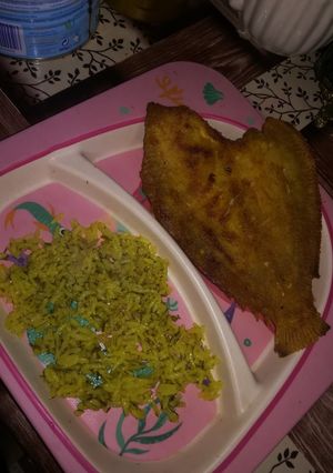 عکسی از دستور ماهی سوخاری ودمپخت ‌شوید برای دخترم
