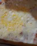 Pizza con harina leudante. (Pizza casera sin levadura)