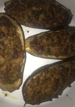 Una foto de Berenjenas rellenas