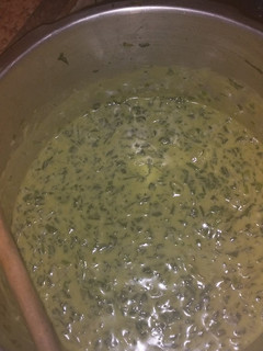 Una foto de Salsa de espinacas