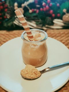 Una foto de Mousse de turrón