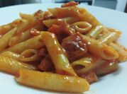 A picture of chorizo pasta