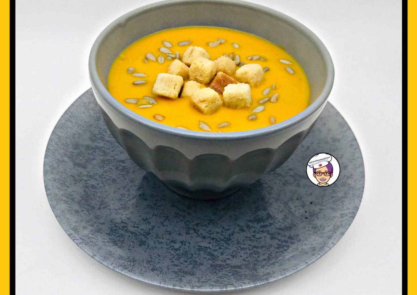 Crema de boniatos, zanahoria y puerro