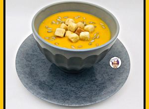 Foto principal de Crema de boniatos, zanahoria y puerro