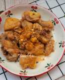 Trứng non xào gà