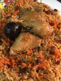 صورة لوصفة الرز البخاري 🍇