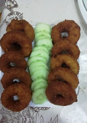 صورة لوصفة ميني دونات بالدجاج مالحة اللي ياكلهم يسافر معاهم 😋💕