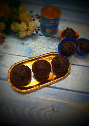 A picture of Eggless Chocolate cupcakes.