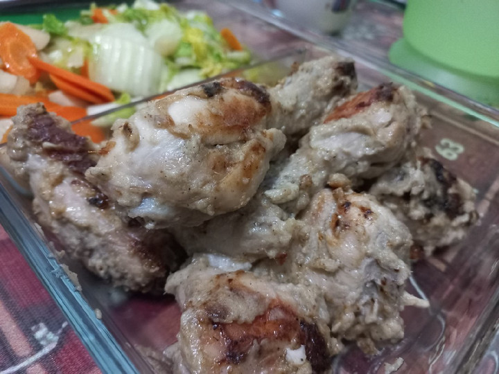 Cara Buat Ayam Panggang Bumbu Putih Praktis