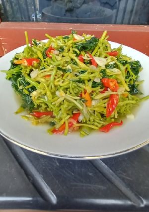 Foto resep Tumis Bunga & Daun Pepaya