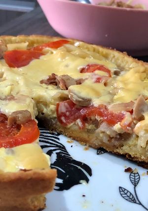 Foto resep Quiche Teflon Isi Pasta dan Bacon