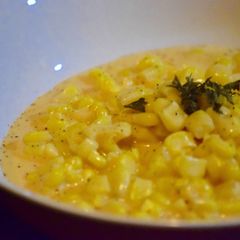 A picture of Slow Cooker Cheddar Corn 🌽.