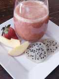 Licuado de Pitahaya, Frutilla y Manzana