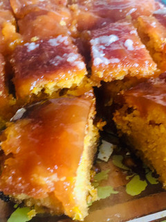 Una foto de Budín dulce de choclo 🌽 (SIN TAAC) (solo harina de maíz) y mucho gusto a 🍋limón🍋 😉🤗😋😋🌽🍋👏❤️