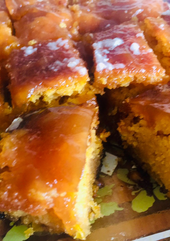 Una foto de Budín dulce de choclo 🌽 (SIN TAAC) (solo harina de maíz) y mucho gusto a 🍋limón🍋 😉🤗😋😋🌽🍋👏❤️