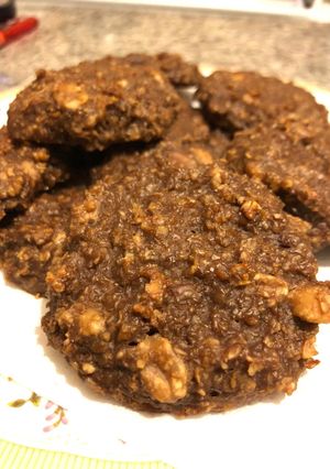 Una foto de Galletas de avena y chocolate