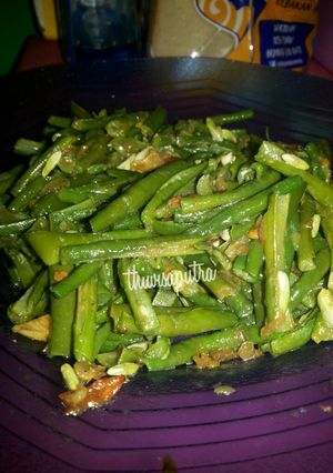 Foto resep Urap" kacang panjang no kelapa simple