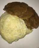 Carne en posta agridulce con puré semi gratinado