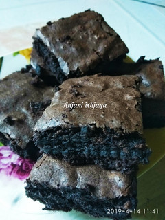 Foto resep Brownies ketan item