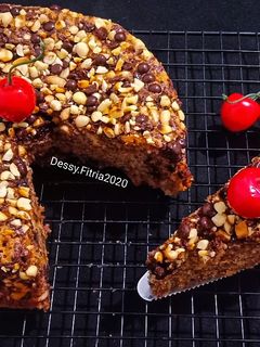 Foto resep Banana Cake with Choco Crumb