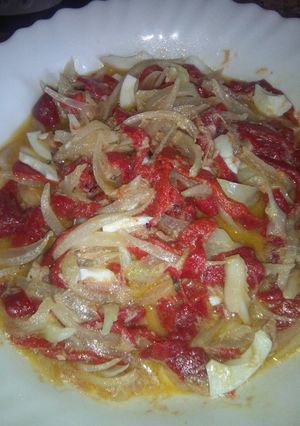 Una foto de Ensalada de pimientos