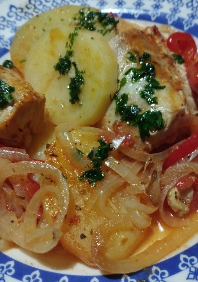 Una foto de Chupín de pescado rápido, fácil y rico