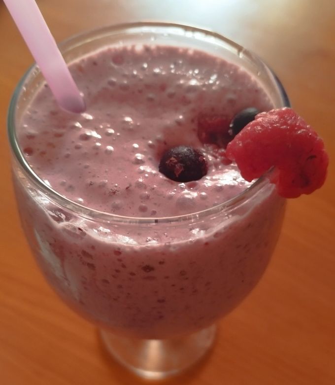 Foto principal de Batido de frutas del bosque light 🫐🍓