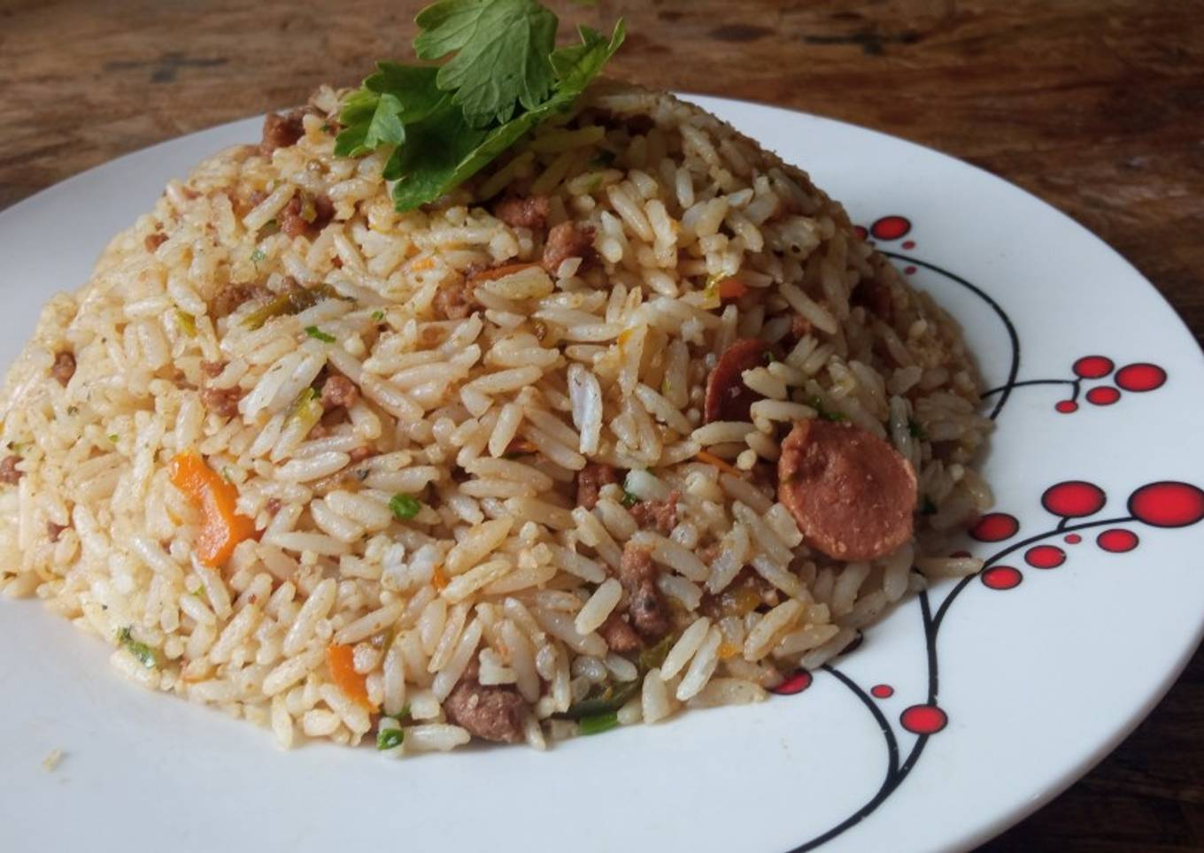 Arroz con carne molida 😋