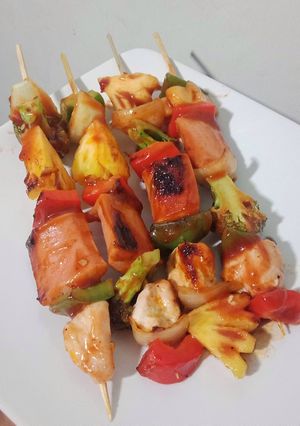 Foto resep Sate Sosis Paprika/ Sate ala Bbq