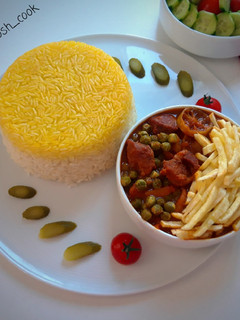 عکسی از دستور خورشت نخود فرنگی