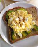 Egg salad on Avocado toast