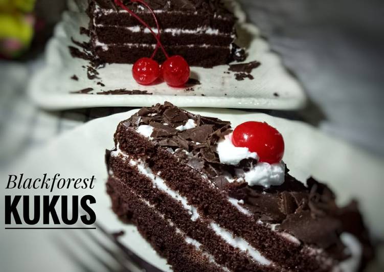 Cake kukus black forest
