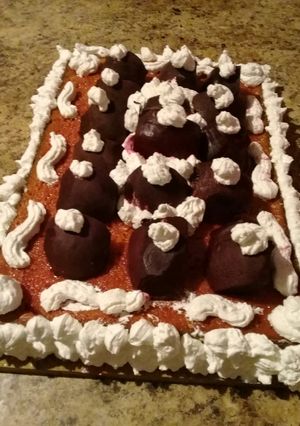 Una foto de Pastel de betabel
