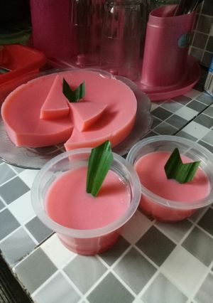 Foto resep Agar-agar susu pandan