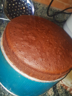 A picture of Chocolate sponge cake.