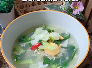 Gambar Sup Pak Choy & Telur