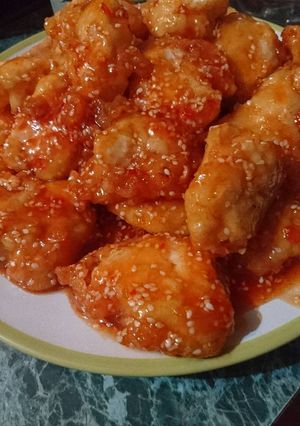 Szezámmagos kínai csirke recept fotója