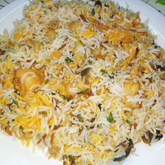 A picture of Tangy Chicken Mince Biryani.