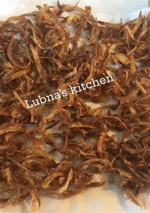 A picture of FRIED ONIONS:.
