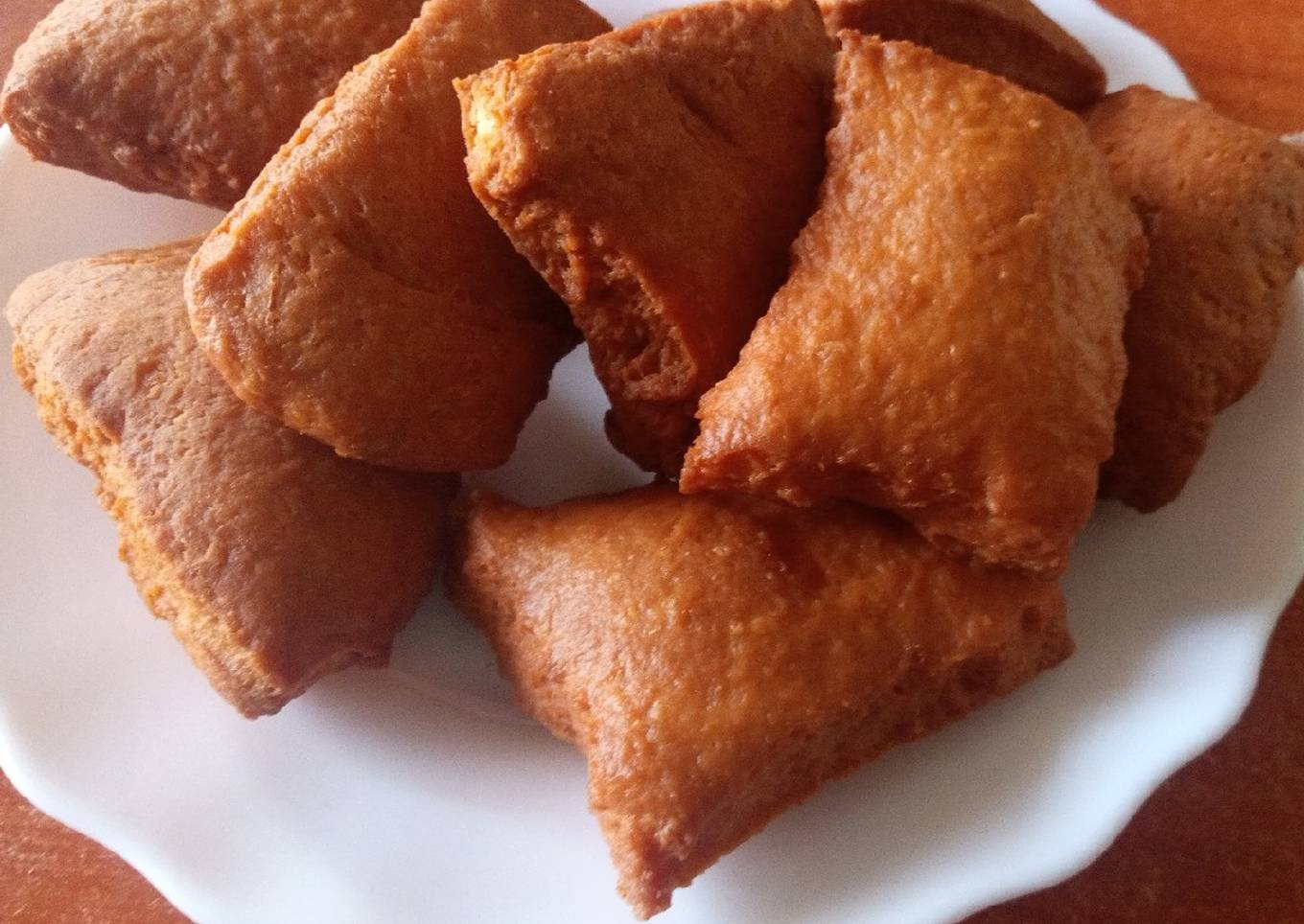 Crunchy coconut Mandazi