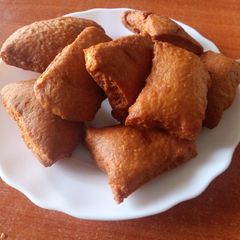 Crunchy coconut Mandazi A picture of Crunchy coconut Mandazi.
