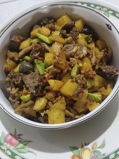 Foto resep Oseng Pete kentang jeroan ayam