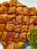 Crispy pork belly with chimichurri