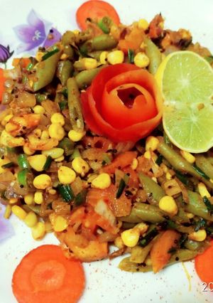 A picture of Mixed veg sabzi Spicy.