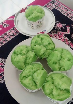 Foto resep Eggless pandan keju kukus