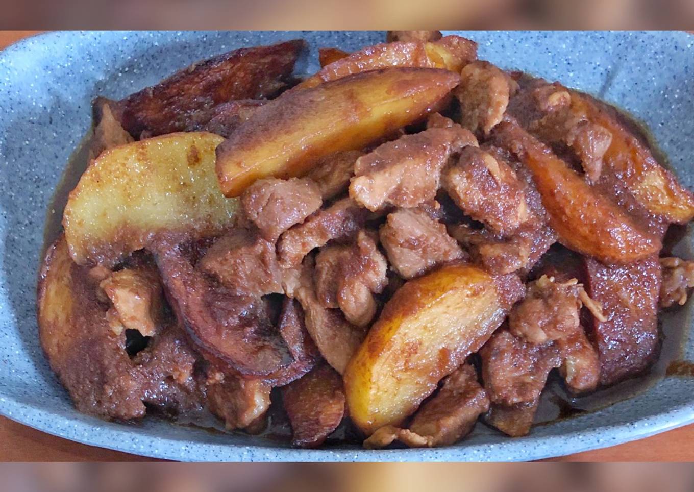 Semur kentang daging
